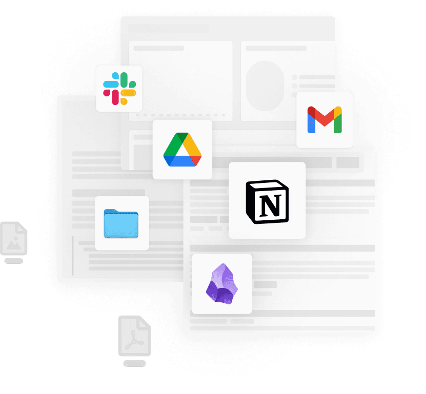 Before: scattered data across apps